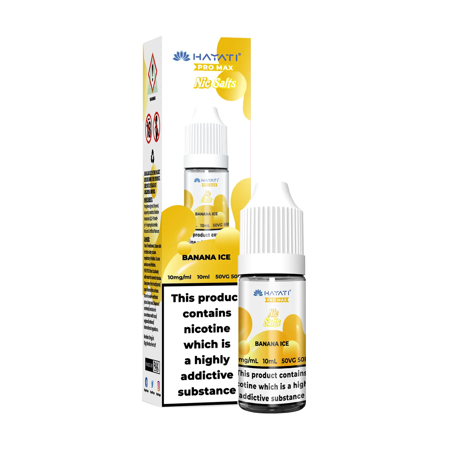 Hayati Pro Max - 10ml E Liquid Nicotine Salt