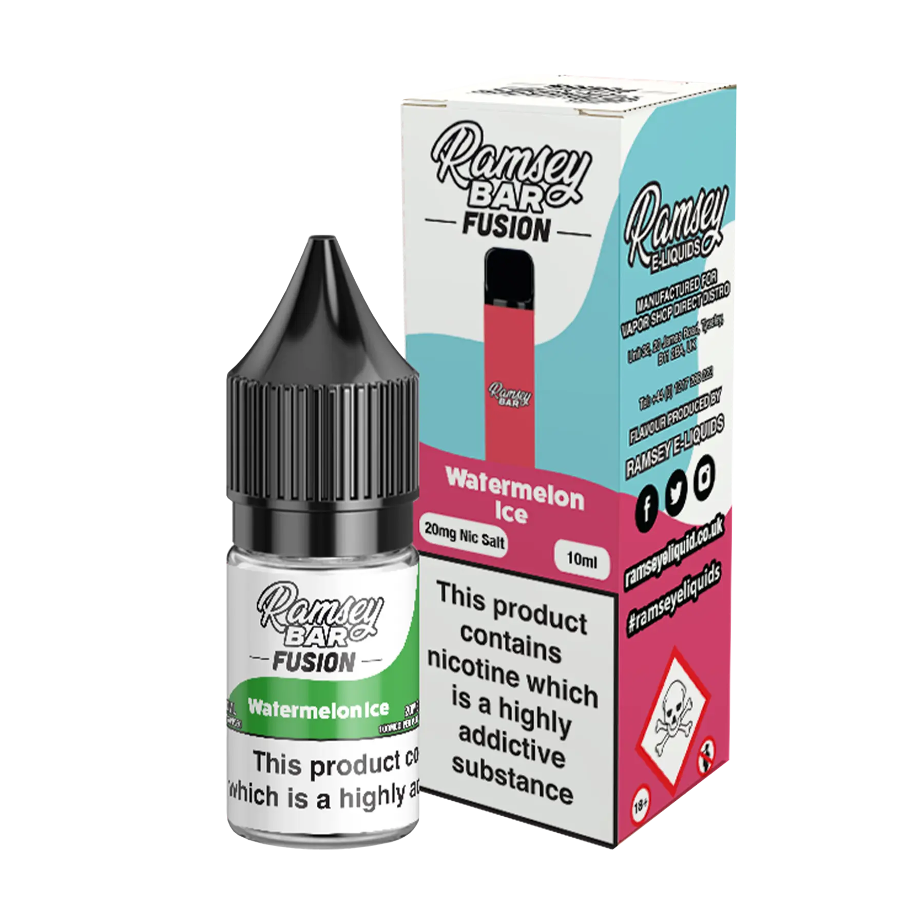 Ramsey Bar Fusion - 10ml E Liquid Nicotine Salt