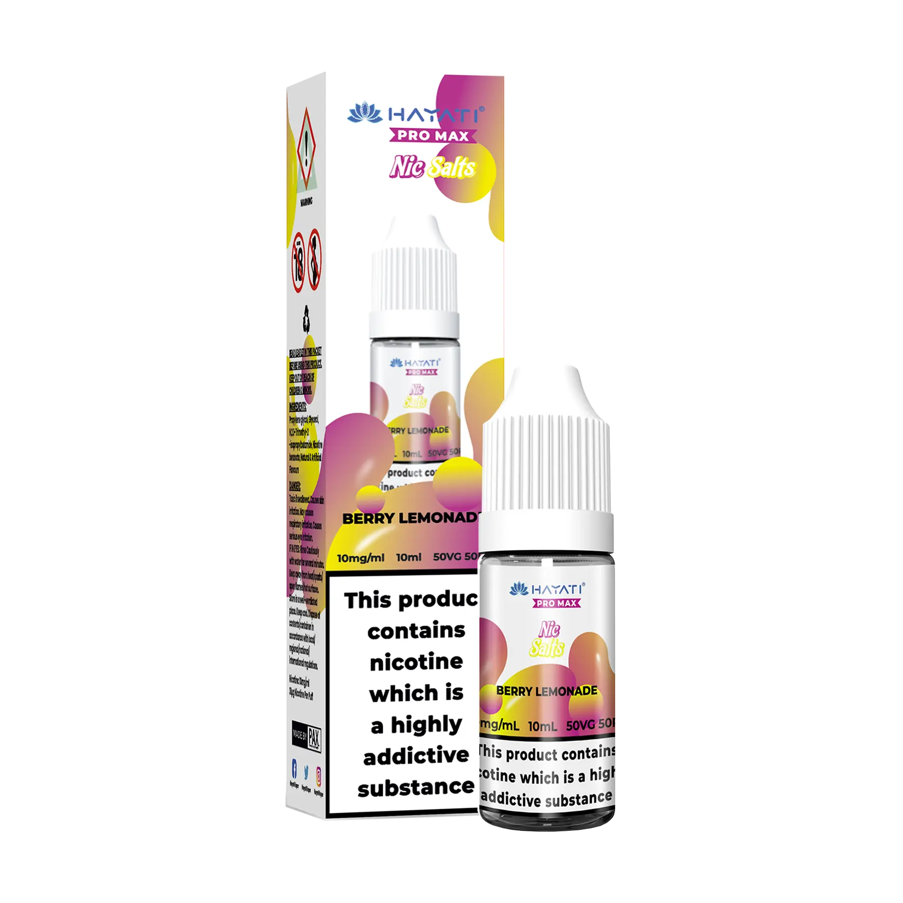 Hayati Pro Max - 10ml E Liquid Nicotine Salt