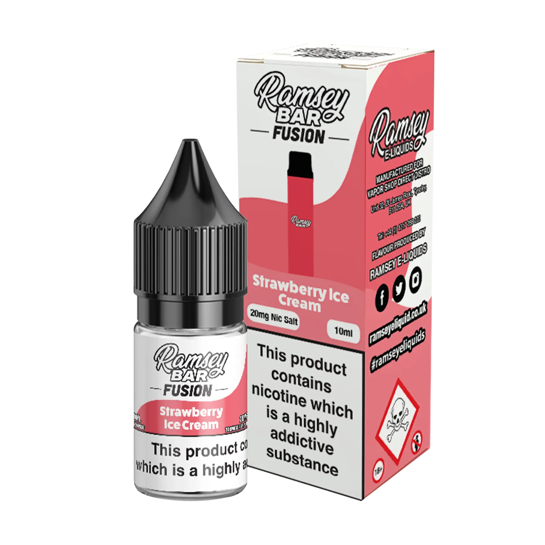 Ramsey Bar Fusion - 10ml E Liquid Nicotine Salt