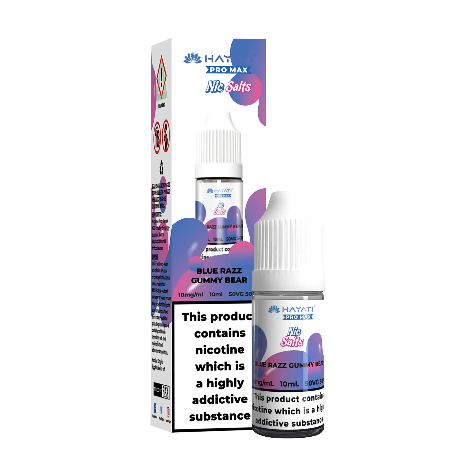 Hayati Pro Max - 10ml E Liquid Nicotine Salt