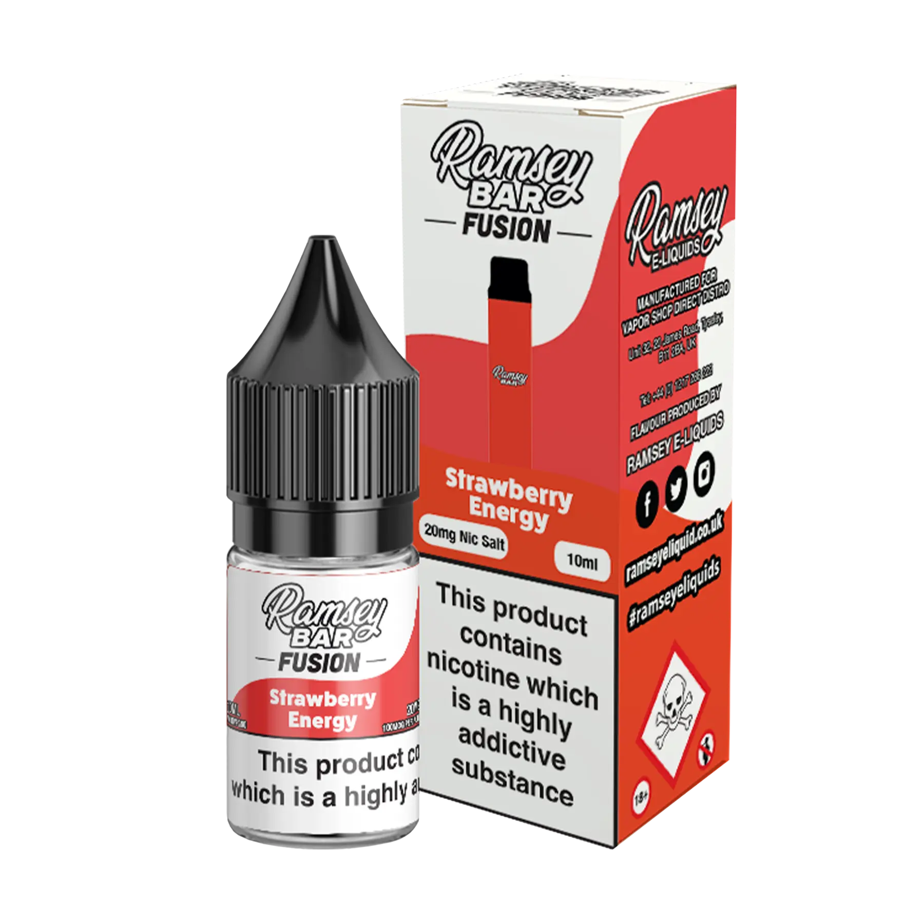 Ramsey Bar Fusion - 10ml E Liquid Nicotine Salt