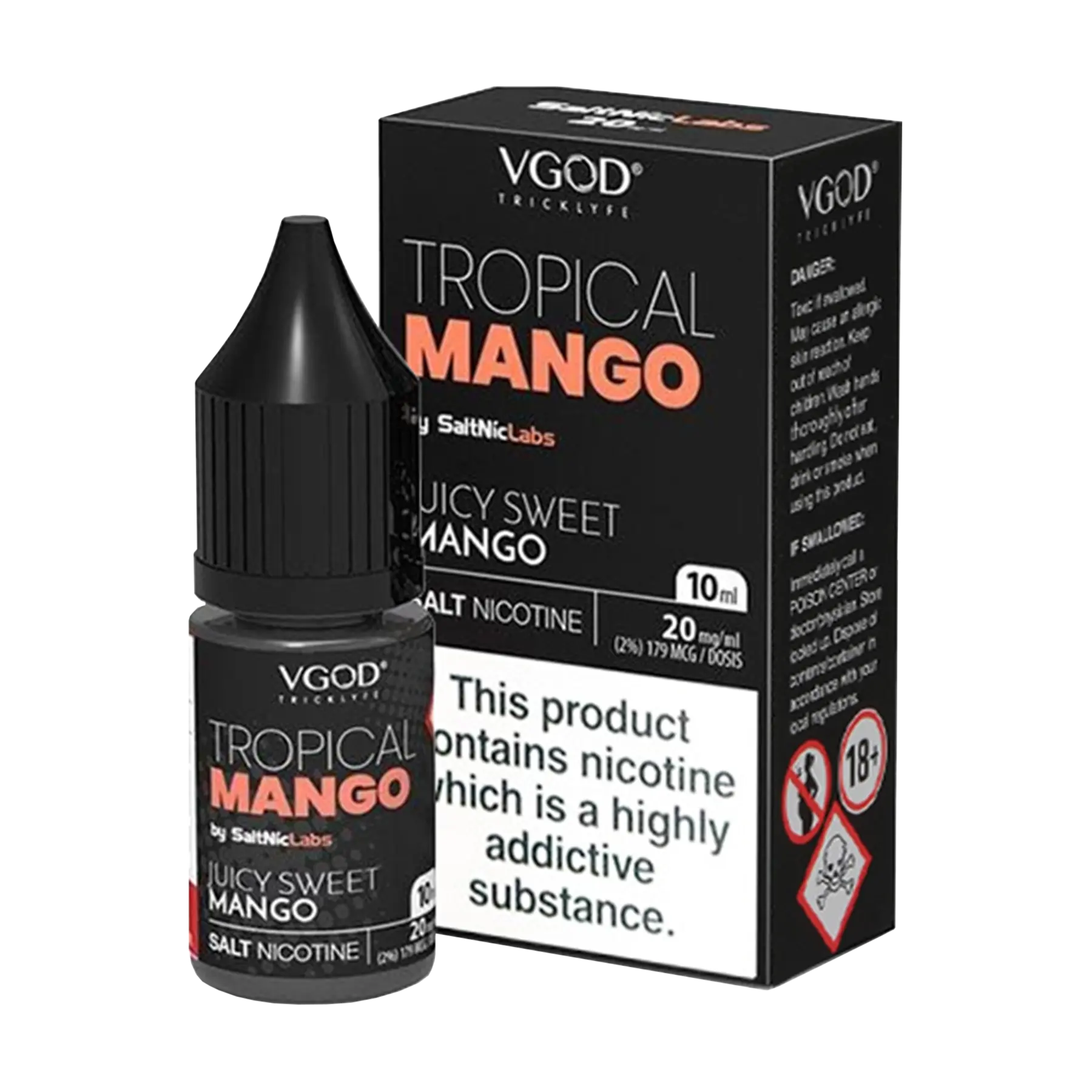 Vgod - 10ml E Liquid Nicotine Salt