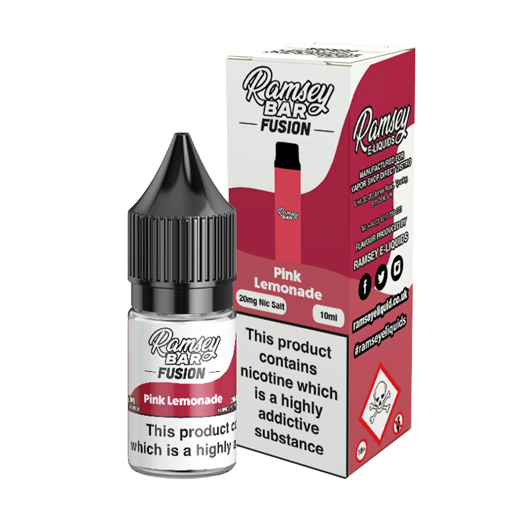 Ramsey Bar Fusion - 10ml E Liquid Nicotine Salt