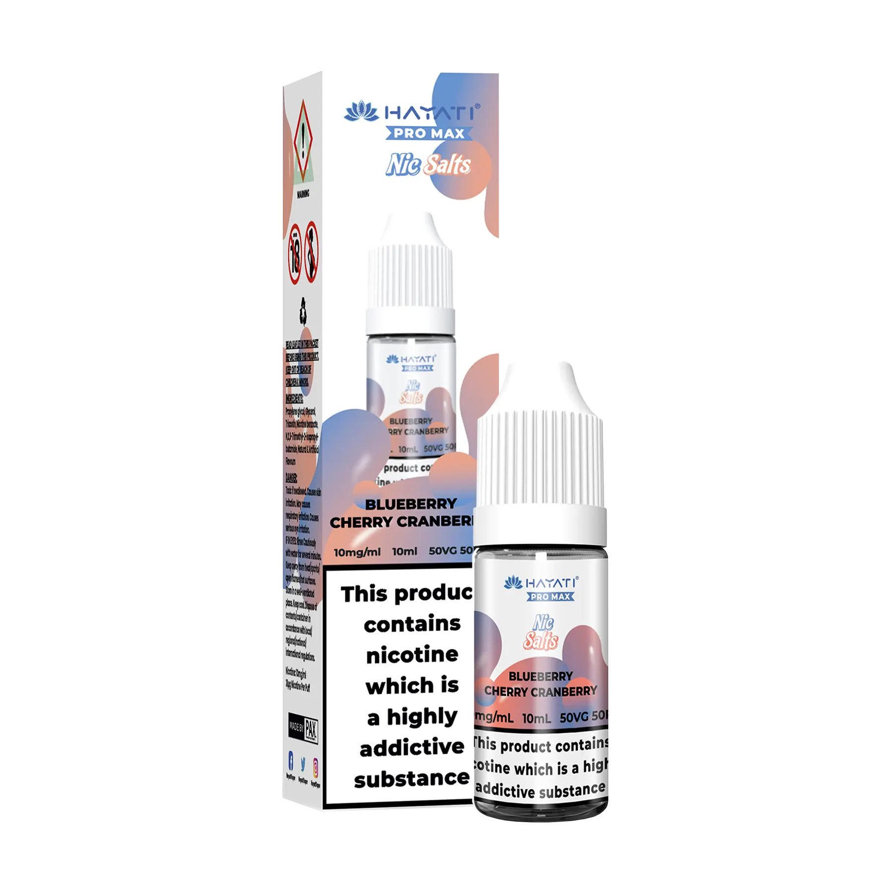 Hayati Pro Max - 10ml E Liquid Nicotine Salt