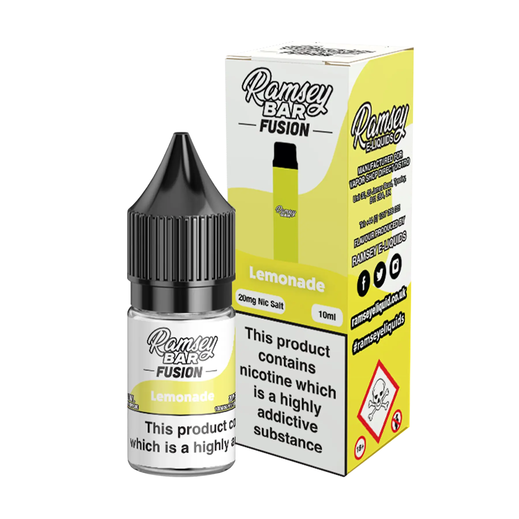 Ramsey Bar Fusion - 10ml E Liquid Nicotine Salt