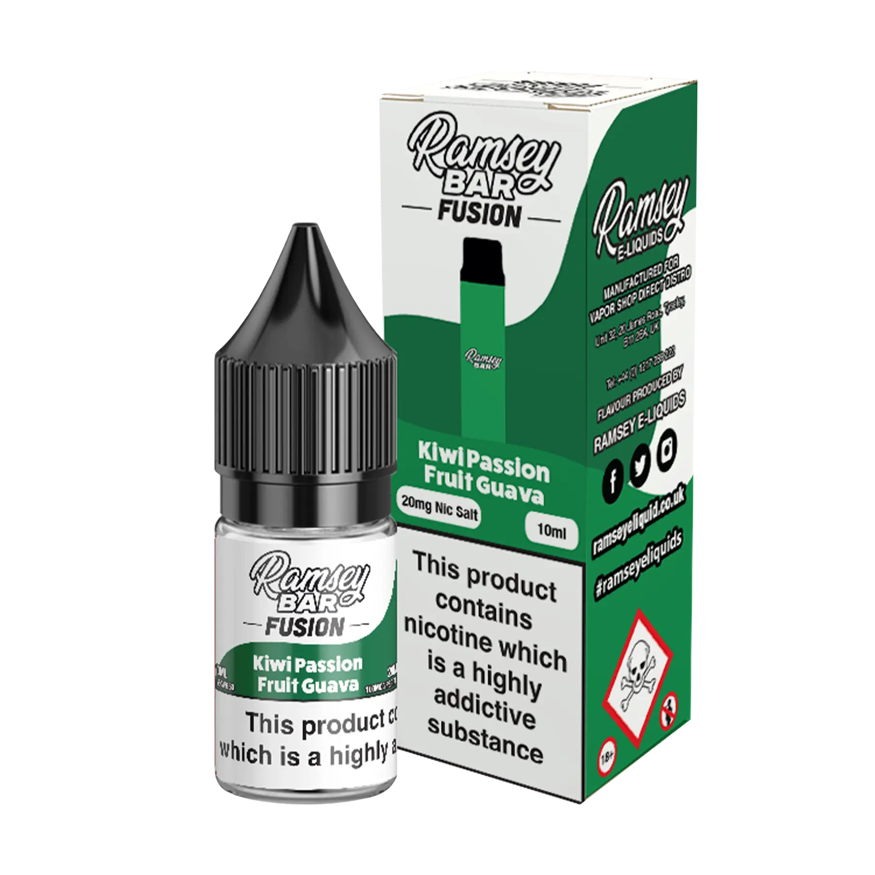 Ramsey Bar Fusion - 10ml E Liquid Nicotine Salt