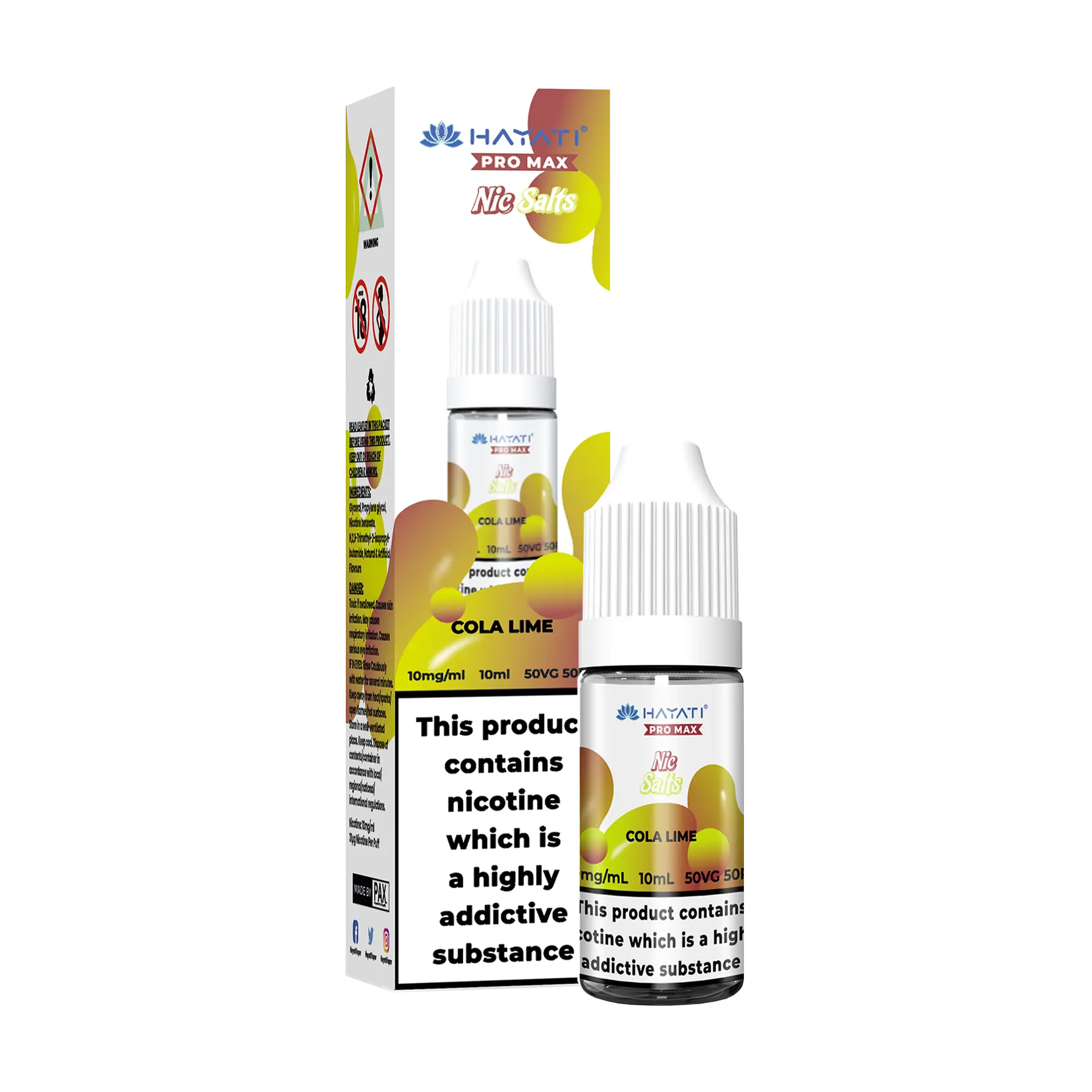 Hayati Pro Max - 10ml E Liquid Nicotine Salt