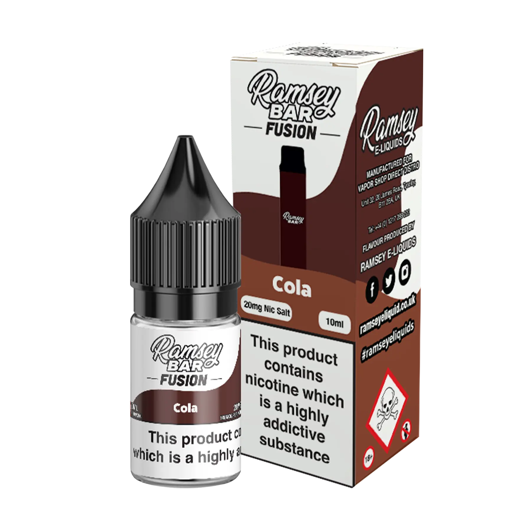 Ramsey Bar Fusion - 10ml E Liquid Nicotine Salt