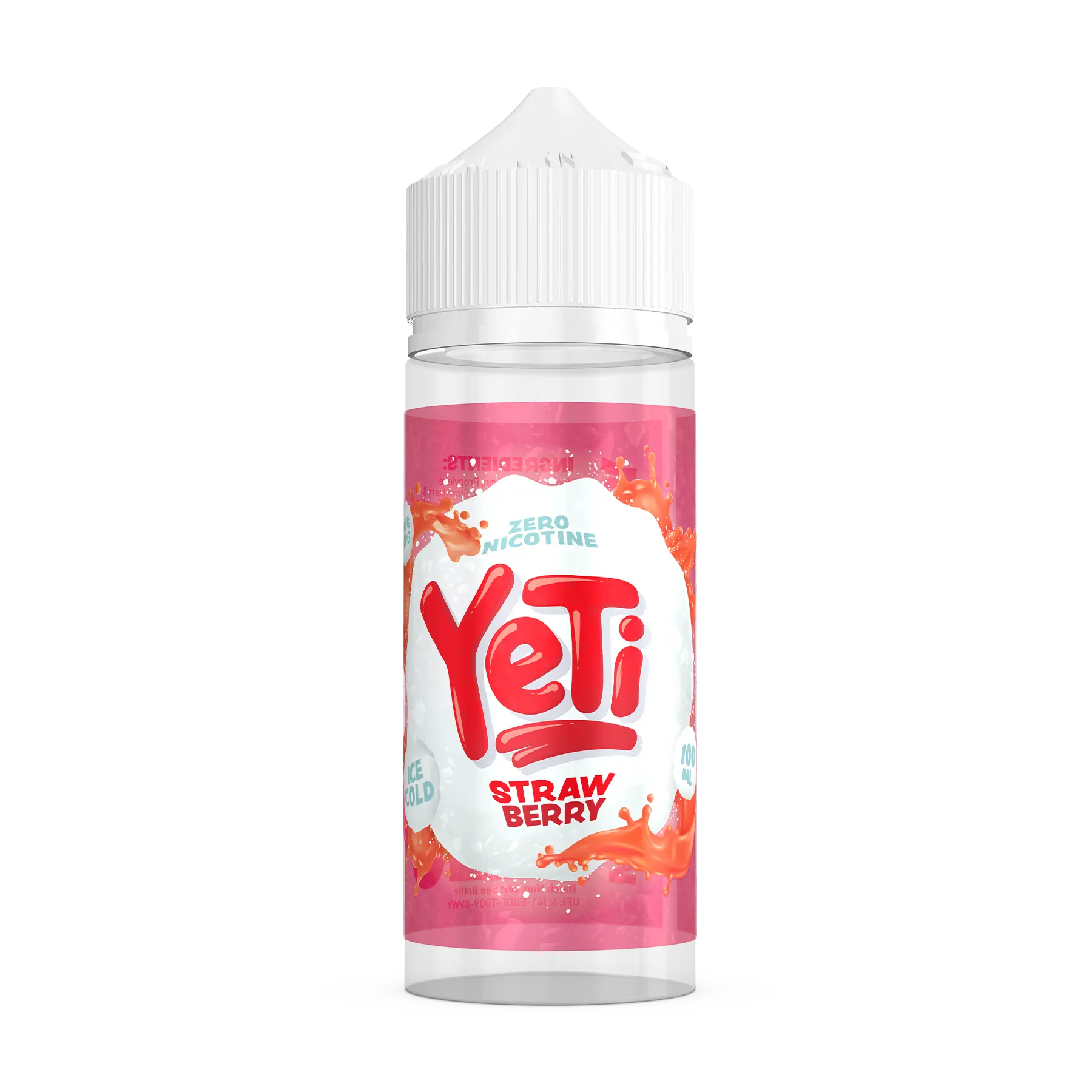 Yeti Ice Cold - Strawberry 100ml E Liquid Shortfill