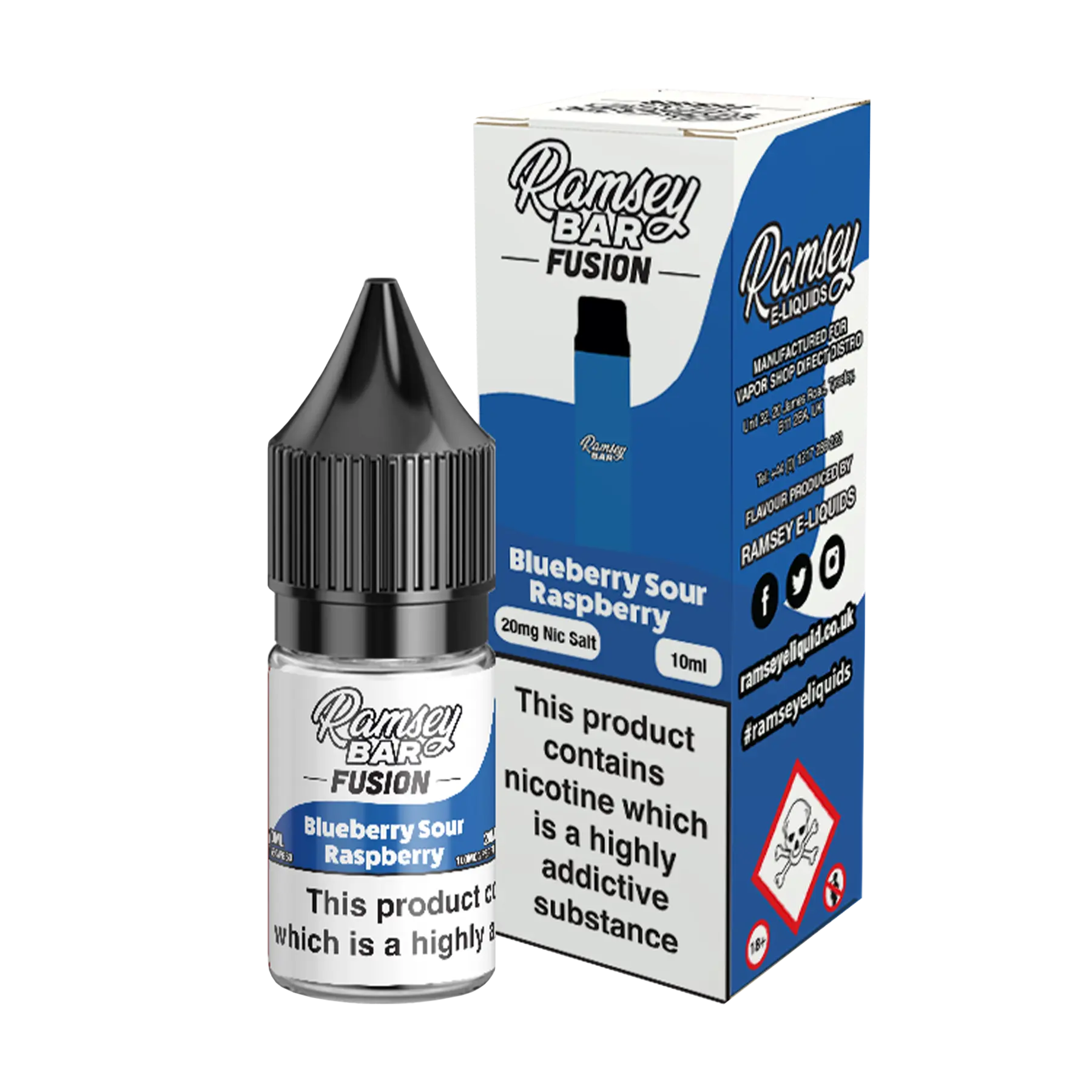 Ramsey Bar Fusion - 10ml E Liquid Nicotine Salt