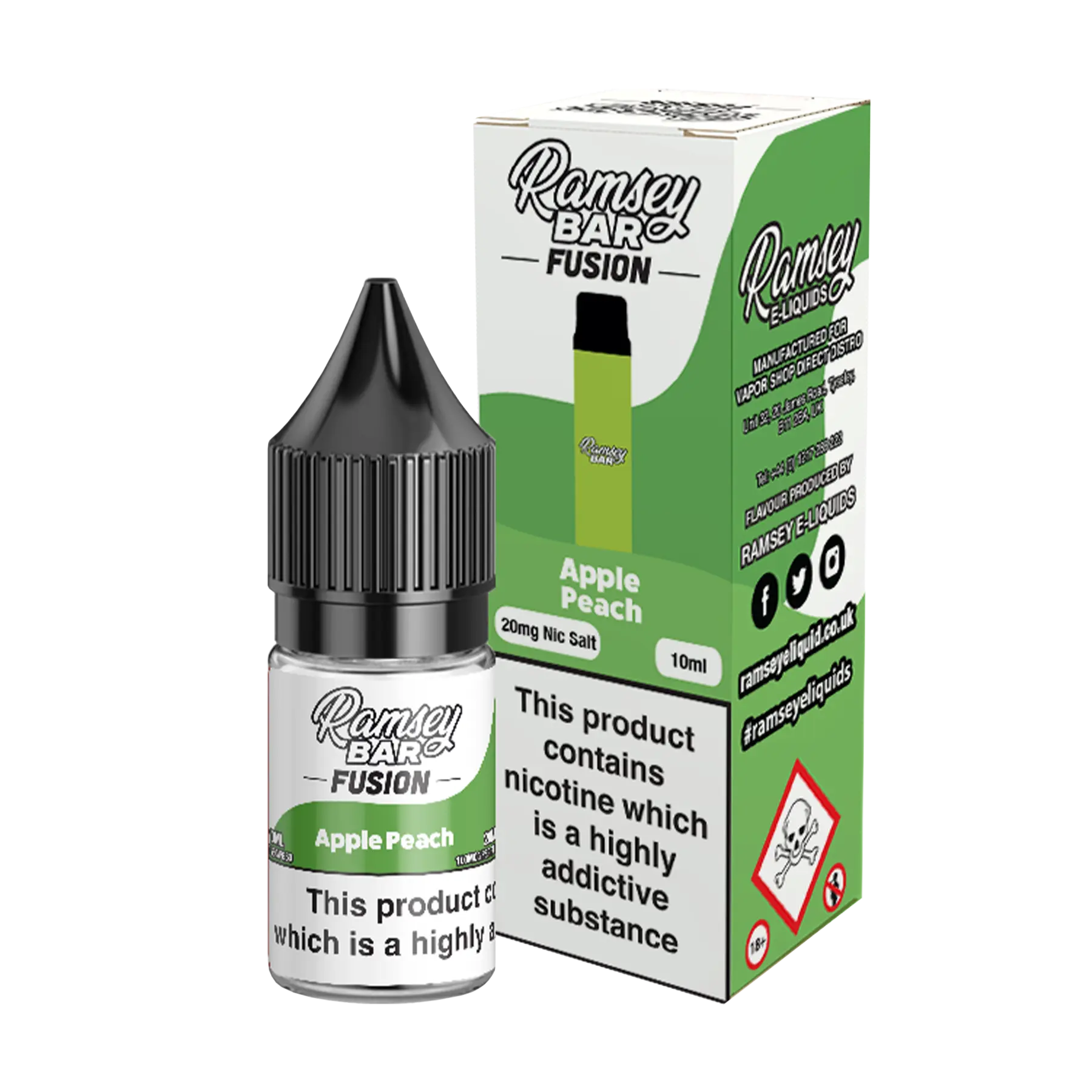 Ramsey Bar Fusion - 10ml E Liquid Nicotine Salt