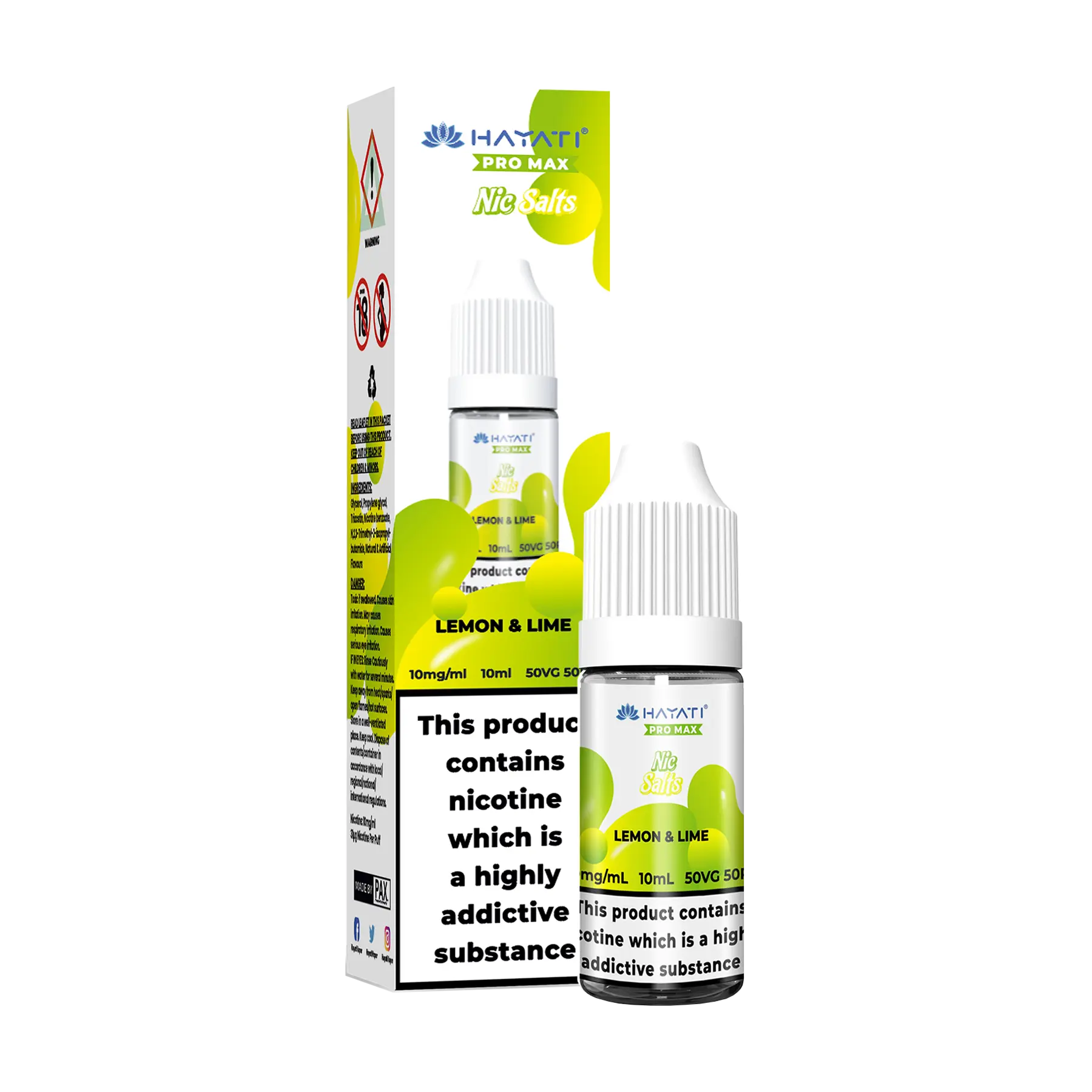 Hayati Pro Max - 10ml E Liquid Nicotine Salt