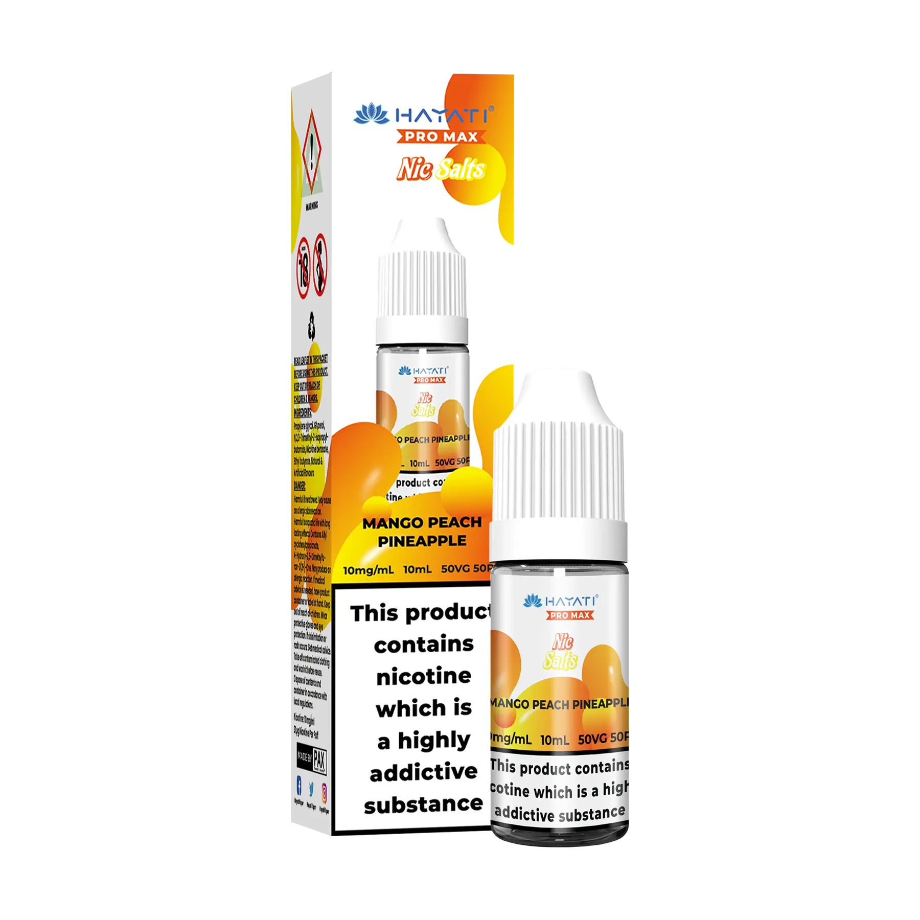 Hayati Pro Max - 10ml E Liquid Nicotine Salt