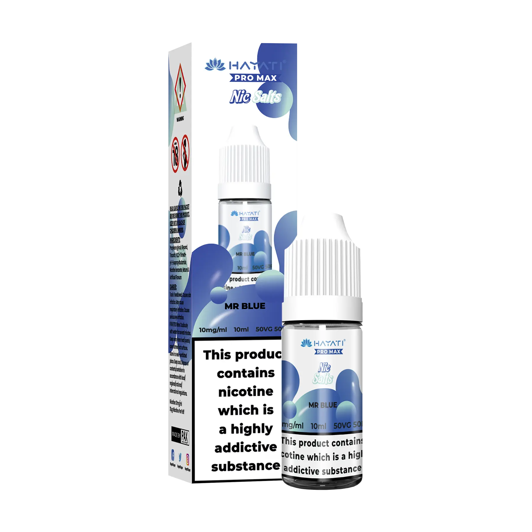 Hayati Pro Max - 10ml E Liquid Nicotine Salt