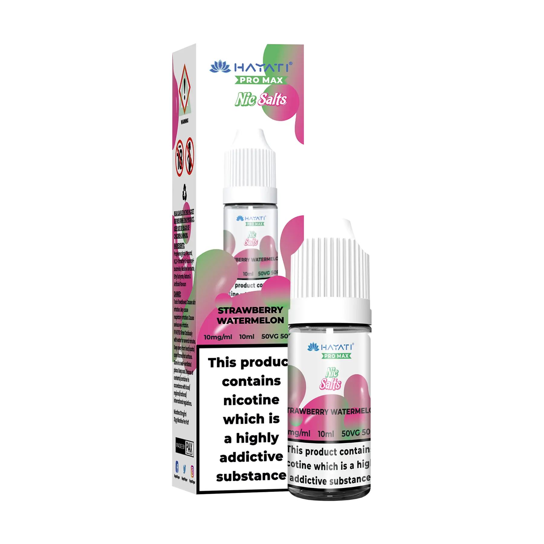 Hayati Pro Max - 10ml E Liquid Nicotine Salt