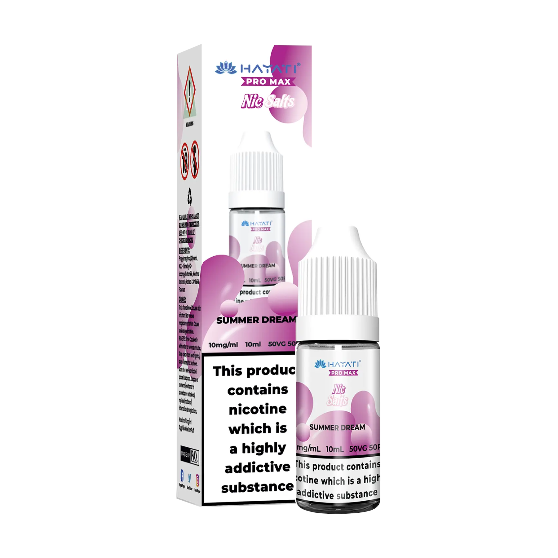 Hayati Pro Max - 10ml E Liquid Nicotine Salt