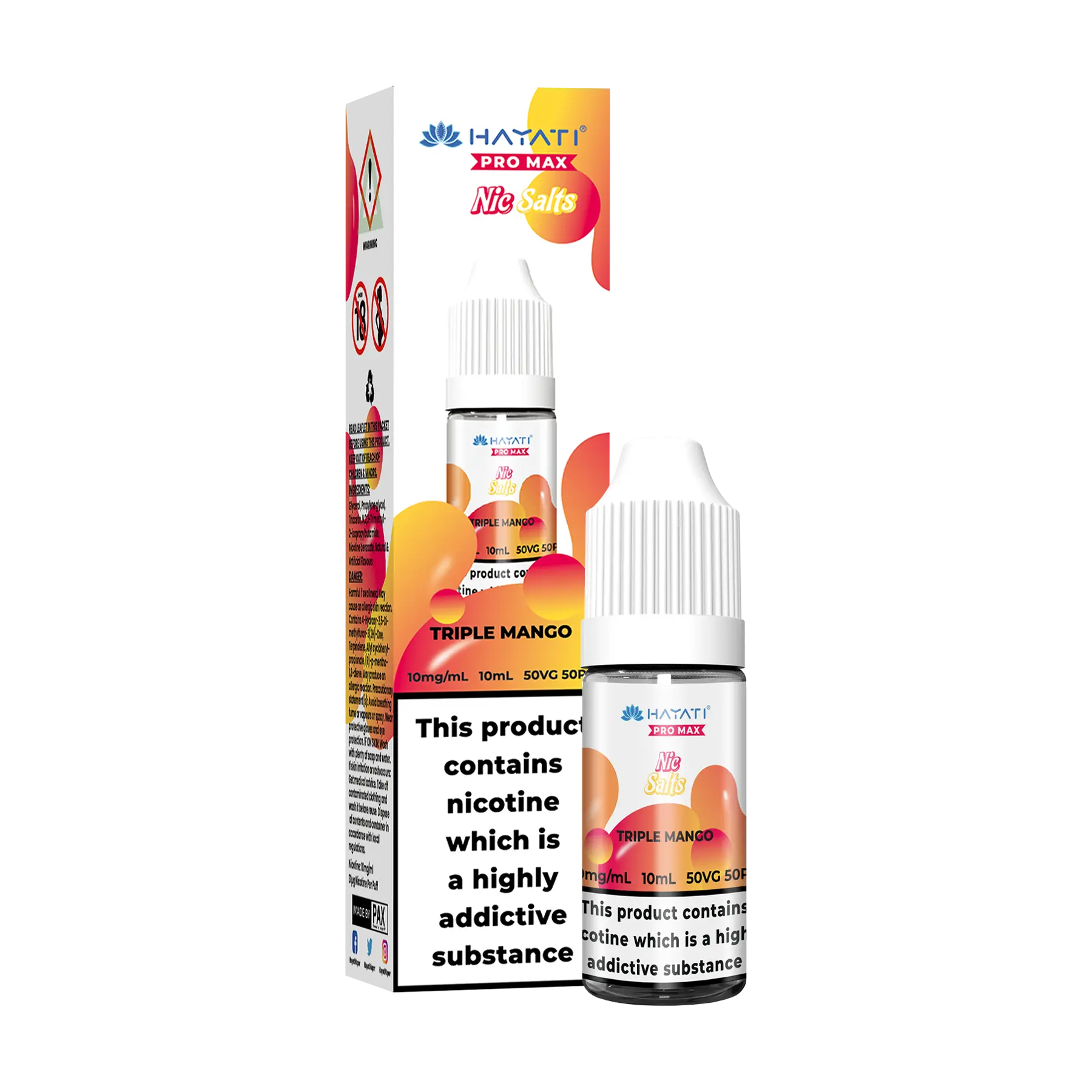 Hayati Pro Max - 10ml E Liquid Nicotine Salt