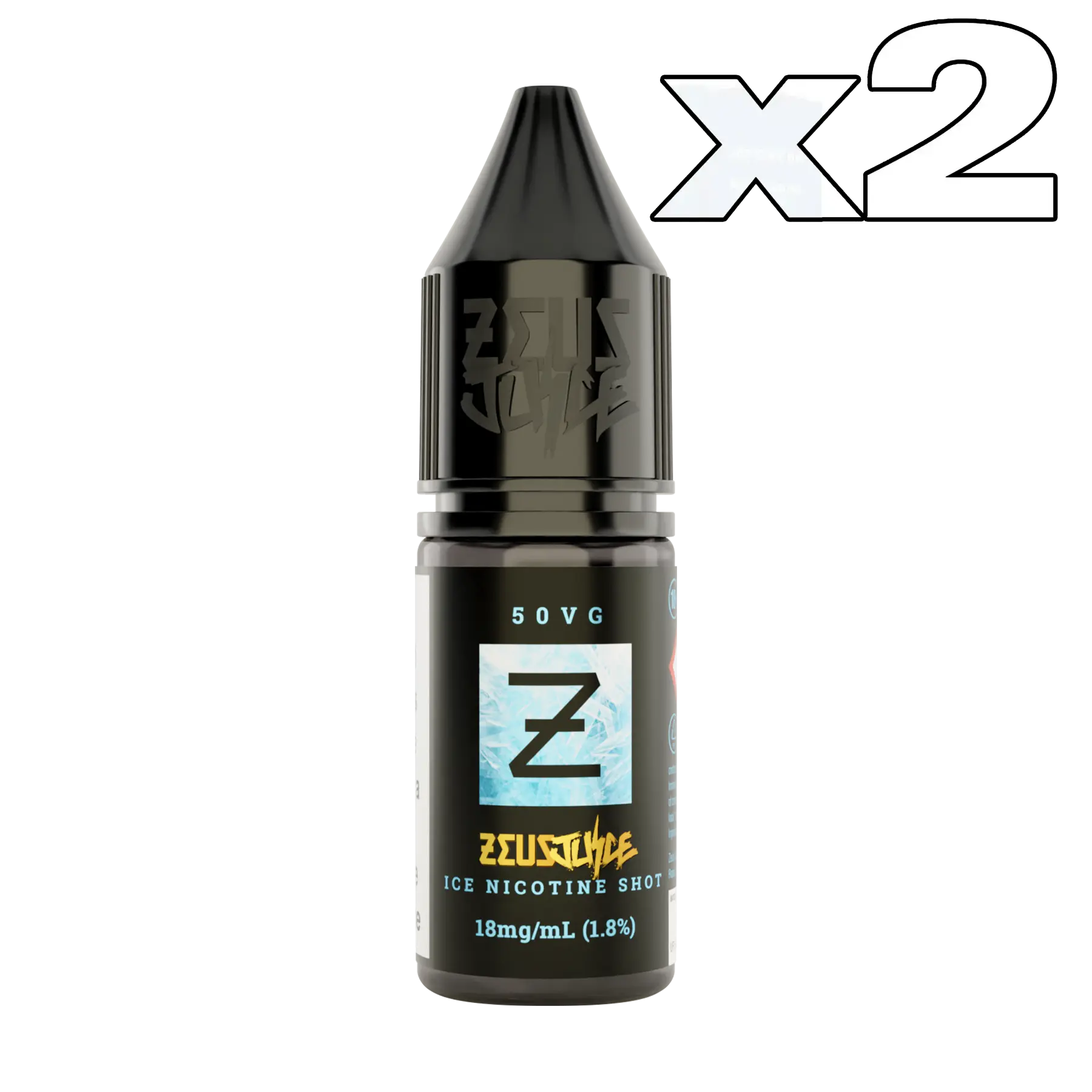 2x Zeus Juice 70vg / 30pg ICE Nicotine Shot