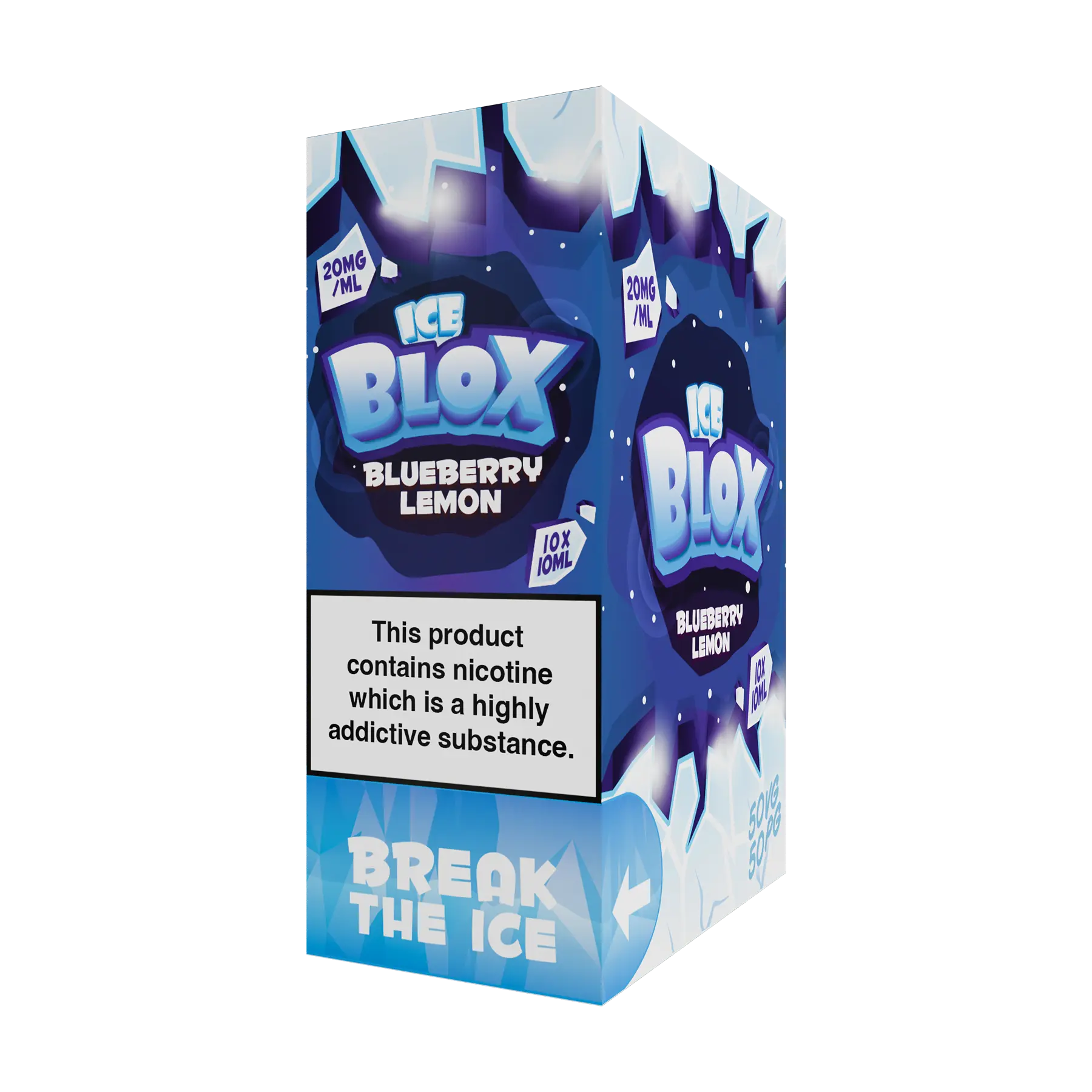 Ice Blox - 10ml E Liquid Nicotine Salt Bundle (Box of 10)