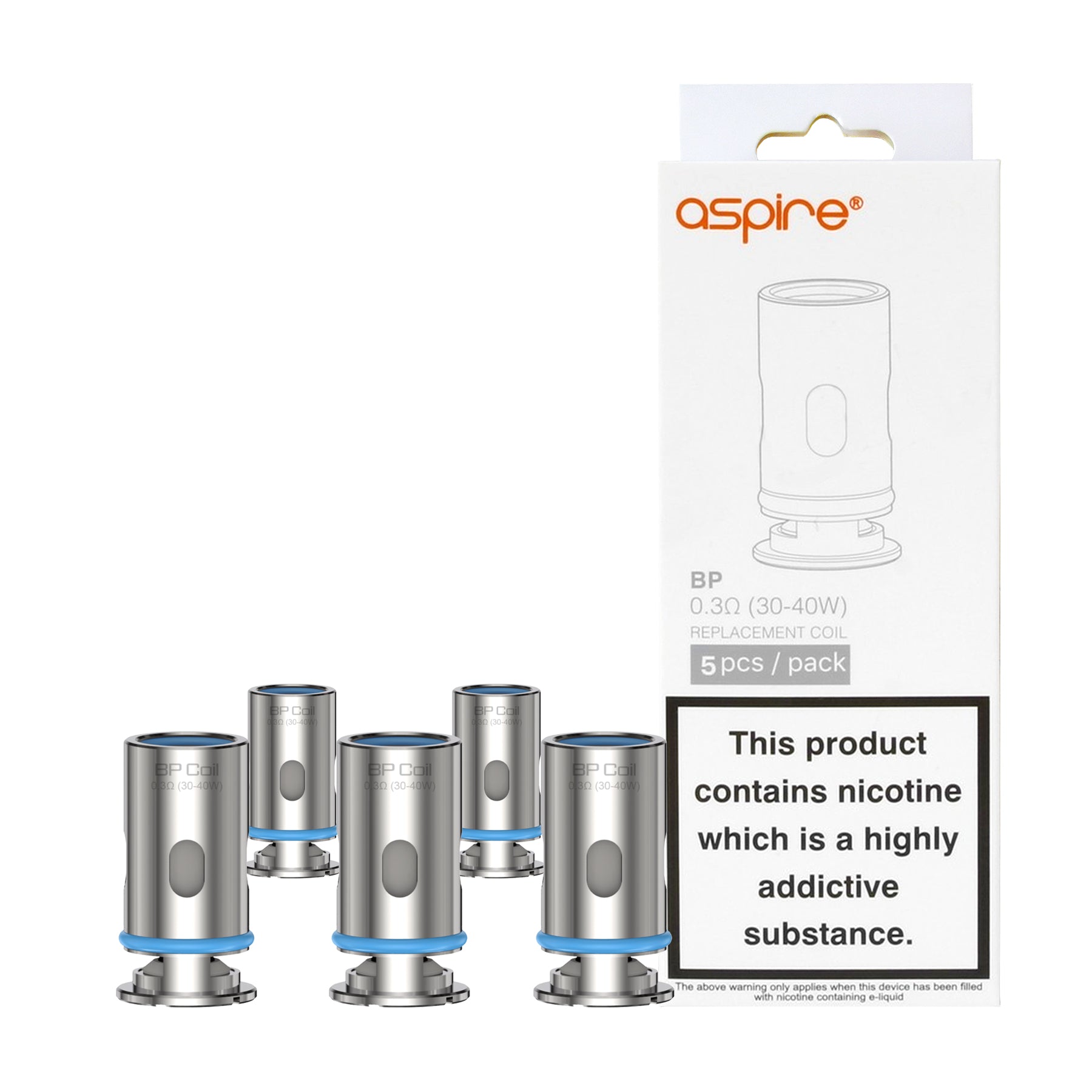 Aspire BP Replacement Coils - Pack of 5