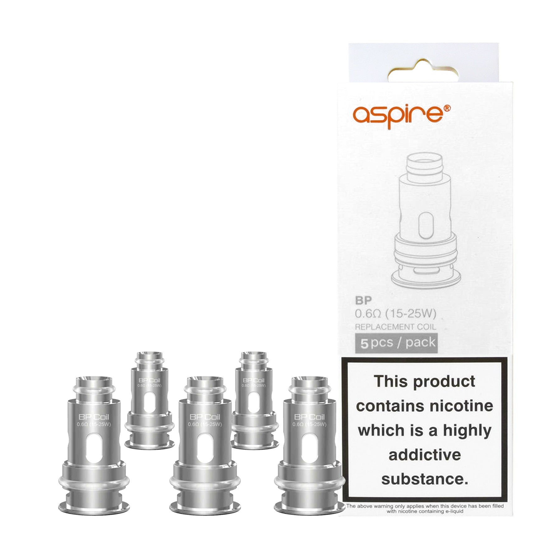 Aspire BP Replacement Coils - Pack of 5