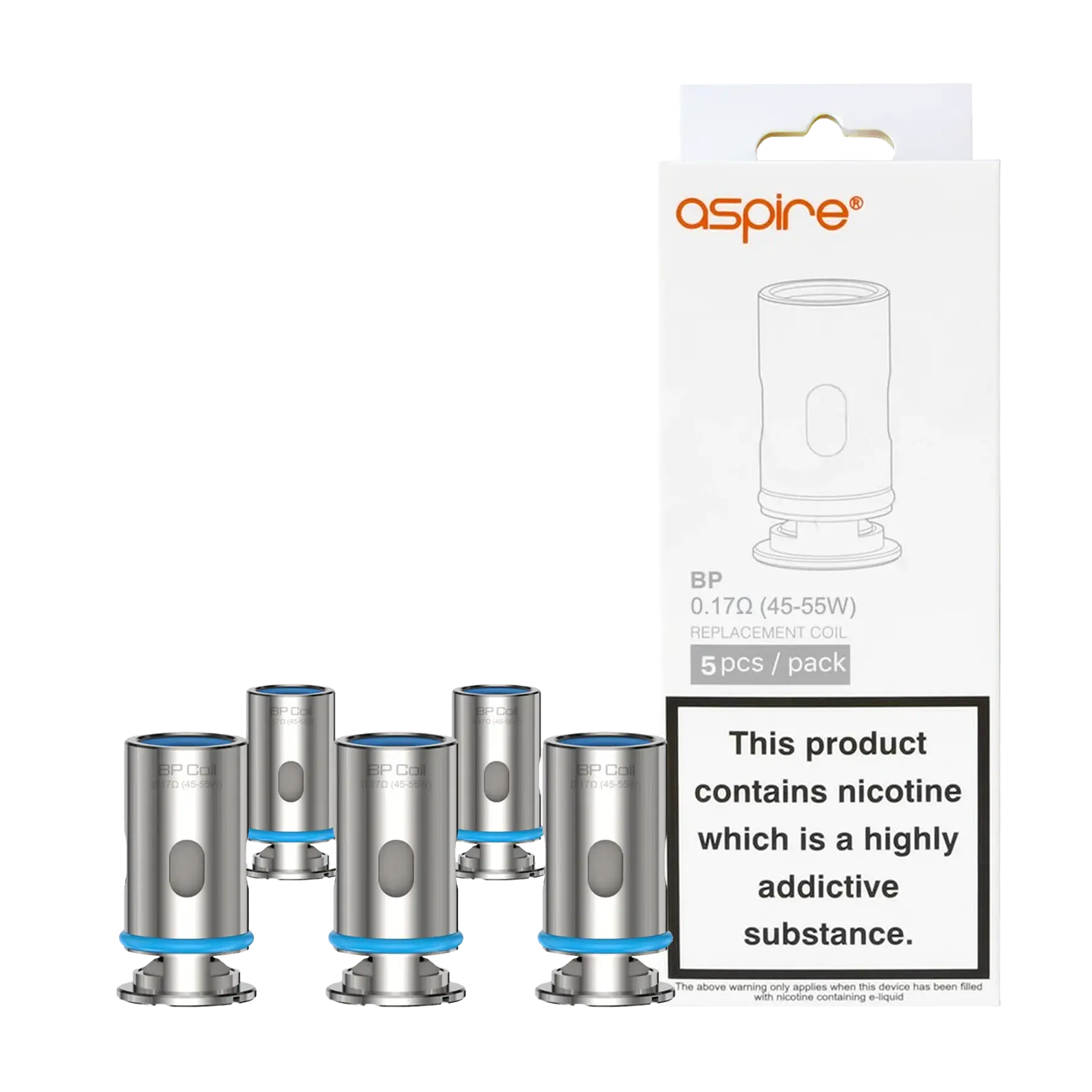 Aspire BP Replacement Coils - Pack of 5