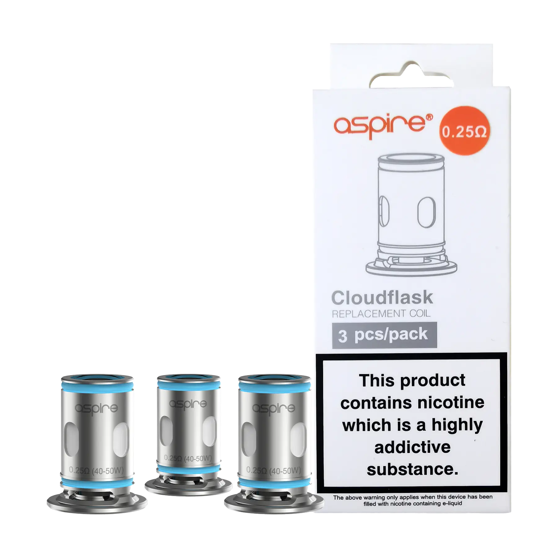 Aspire Cloudflask Replacement Coils - 3 pack