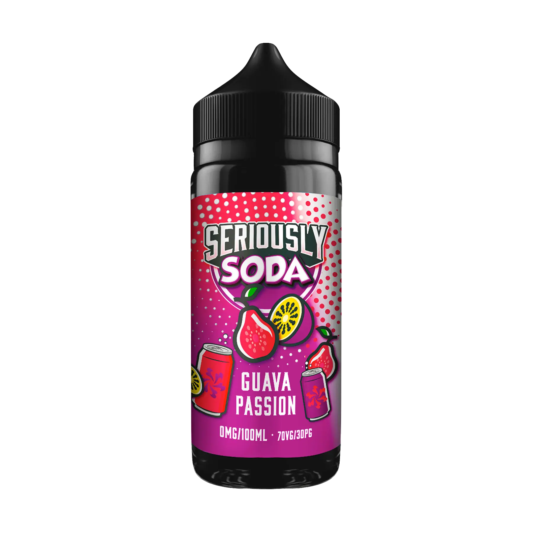 Doozy Seriously Soda Guava Passion 100ml E Liquid Shortfill