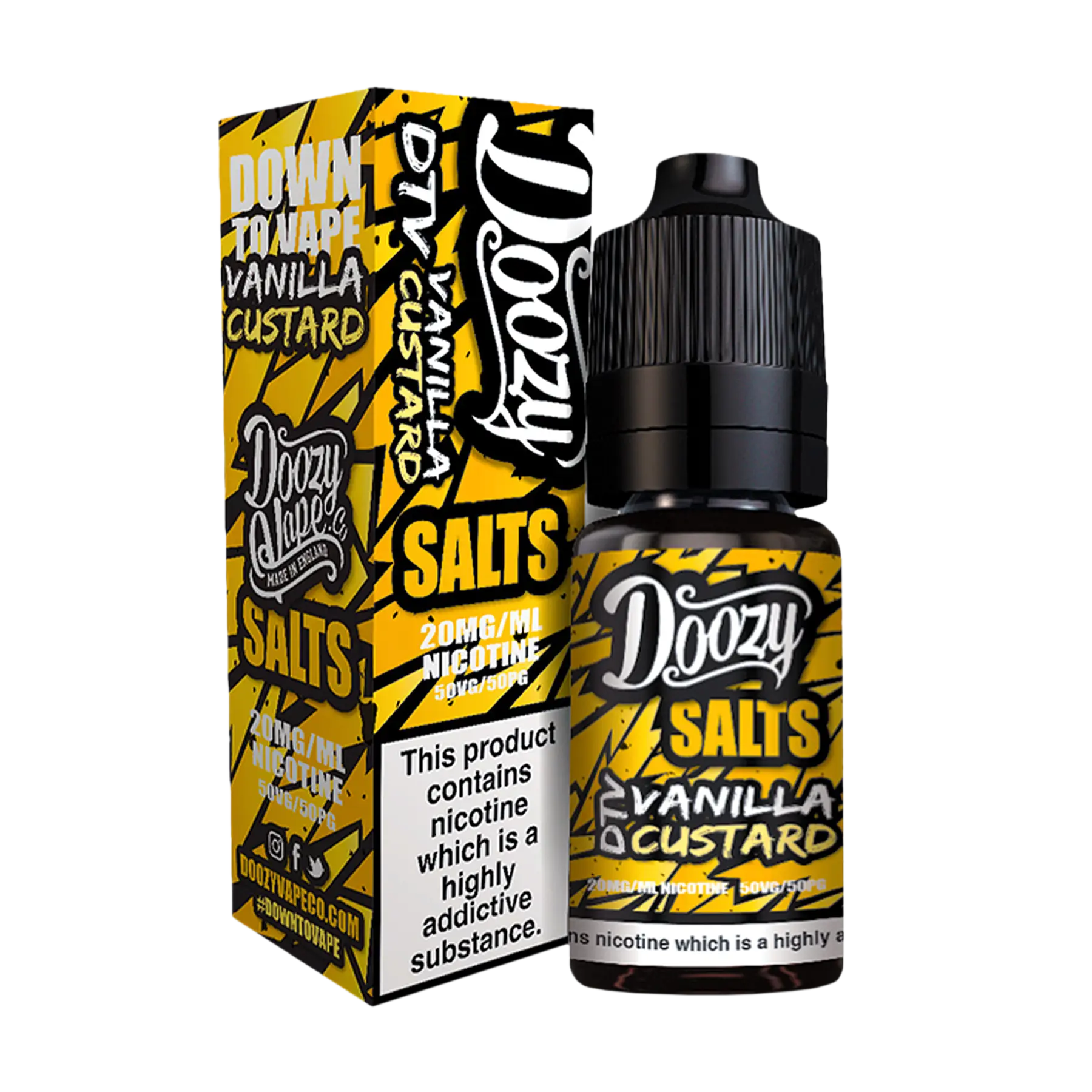 Doozy DTV Vanilla Custard 10ml E Liquid Nicotine Salt