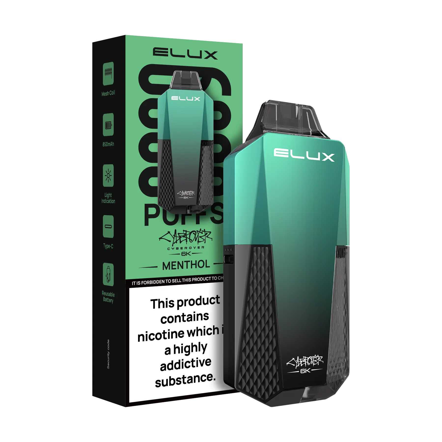 Elux Cyberover 6K Disposable Vape Kit