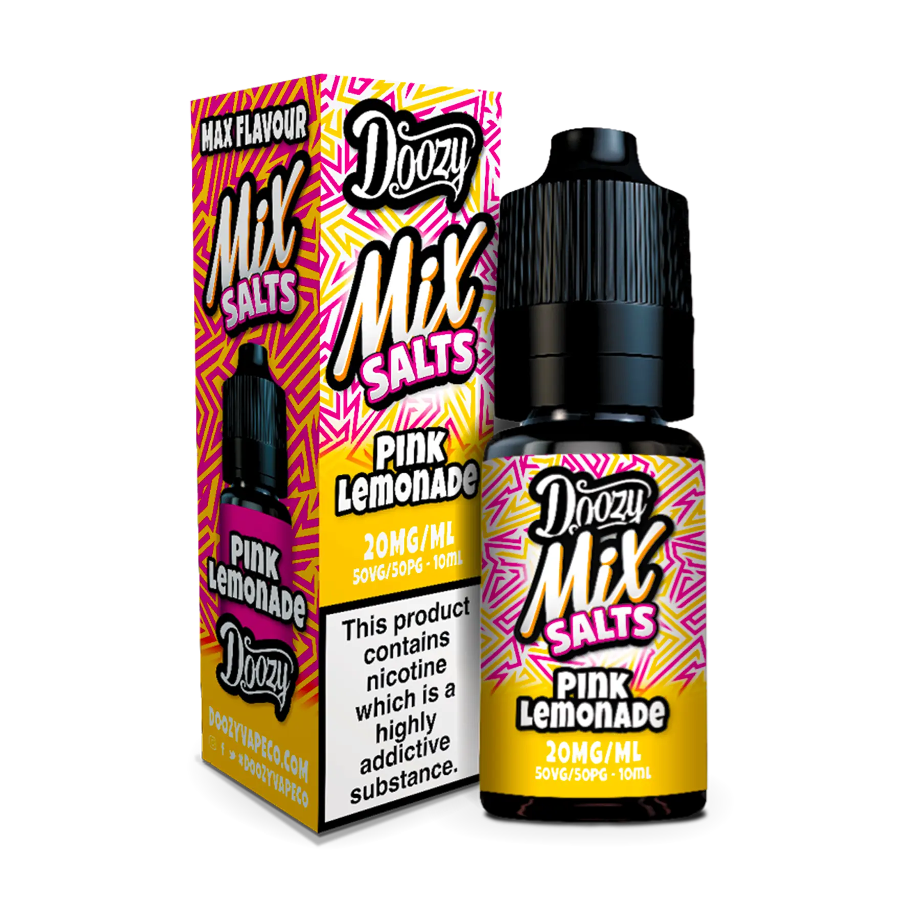 Doozy Mix Salts Pink Lemonade 10ml E Liquid Nicotine Salt