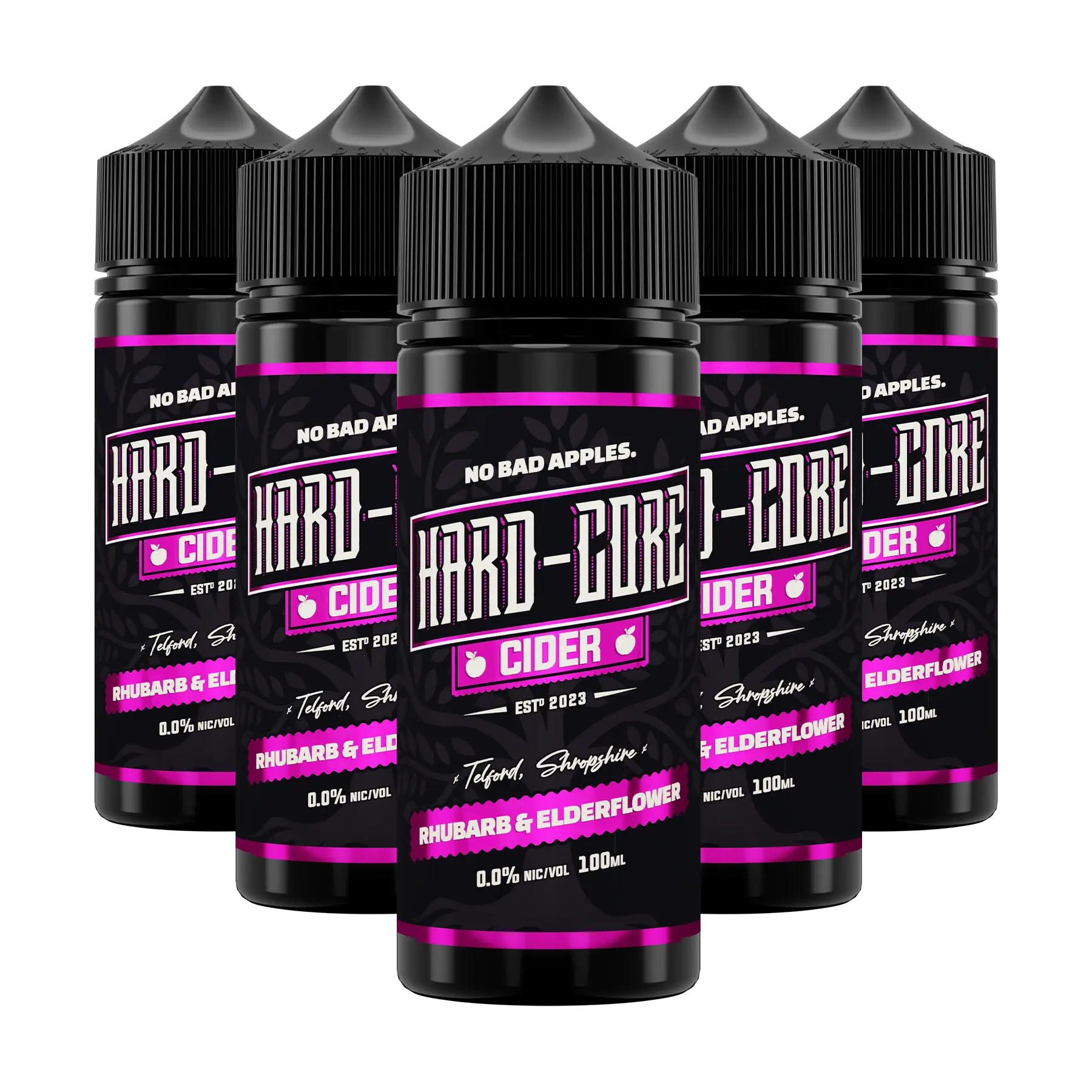 Hard-Core - 100ml E Liquid Shortfill (Bundle of 5)