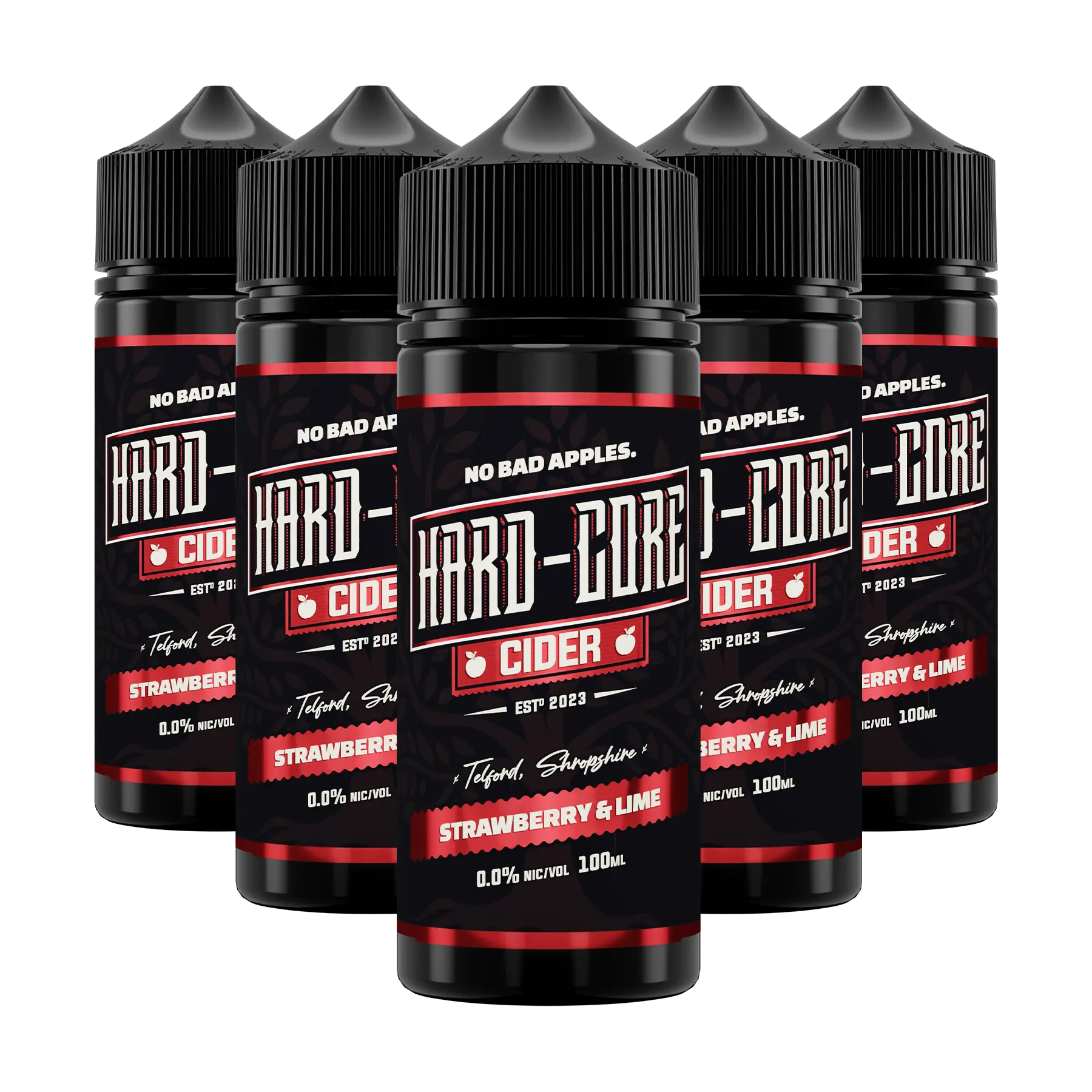 Hard-Core - 100ml E Liquid Shortfill (Bundle of 5)