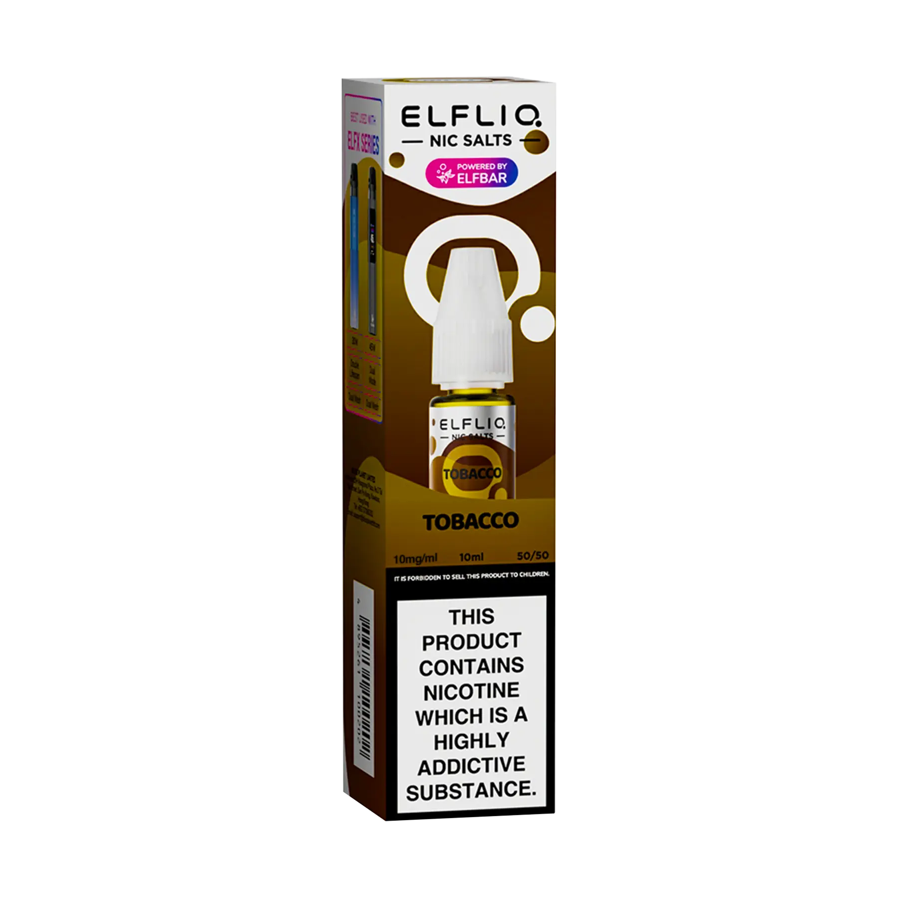 Elfliq: The Official Elf Bar Liquid - Tobacco 10ml E-Liquid Nicotine Salt